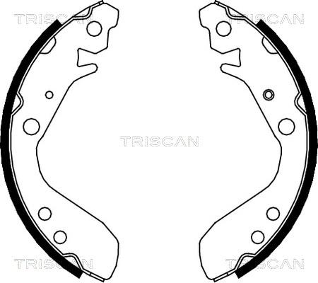 Triscan 8100 40006 - Bremžu loku komplekts autospares.lv