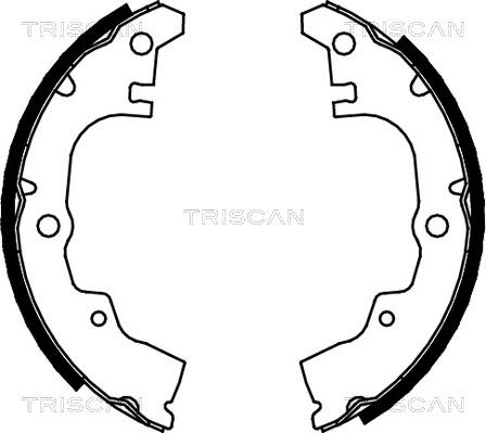 Triscan 8100 41414 - Brake Shoe Set www.autospares.lv