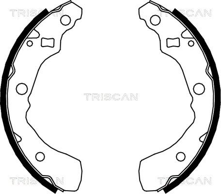 Triscan 8100 41618 - Bremžu loku komplekts www.autospares.lv