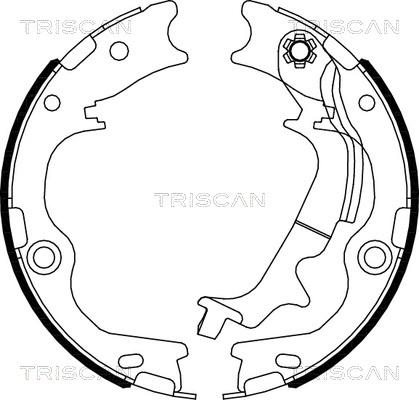 Triscan 8100 43029 - Bremžu loku kompl., Stāvbremze www.autospares.lv