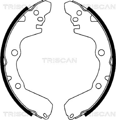 Triscan 8100 42566 - Brake Shoe Set www.autospares.lv