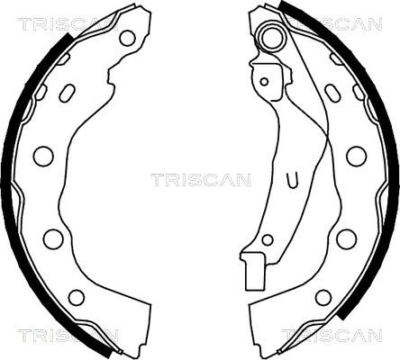 Triscan 8100 42628 - Bremžu loku komplekts www.autospares.lv