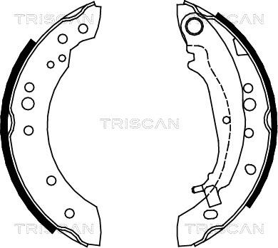 Triscan 8100 42020 - Bremžu loku komplekts www.autospares.lv