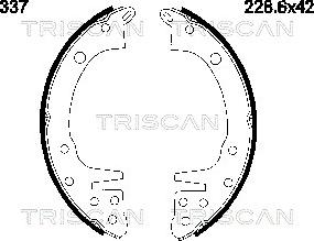 Triscan 8100 42337 - Bremžu loku komplekts www.autospares.lv