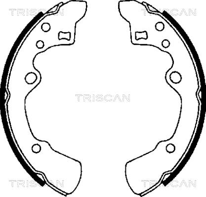 Triscan 8100 50496 - Bremžu loku komplekts autospares.lv