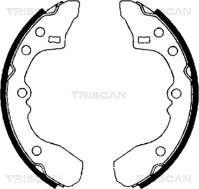 Triscan 8100 50434 - Bremžu loku komplekts www.autospares.lv