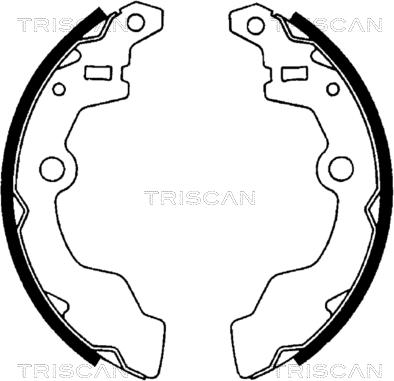 Triscan 8100 69567 - Комплект тормозных колодок, барабанные www.autospares.lv