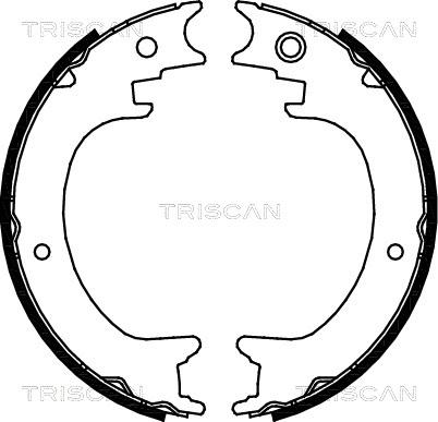 Triscan 8100 68004 - Bremžu loku kompl., Stāvbremze www.autospares.lv