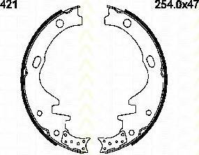 Triscan 8100 14421 - Bremžu loku komplekts www.autospares.lv