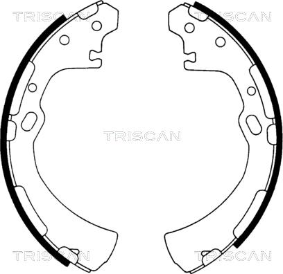 Triscan 8100 14510 - Brake Shoe Set www.autospares.lv