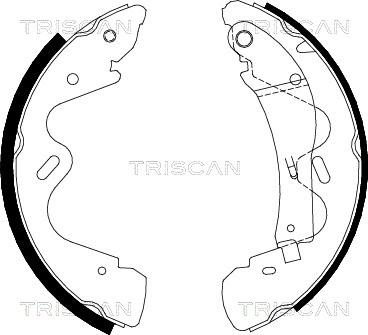 Triscan 8100 14005 - Brake Shoe Set www.autospares.lv