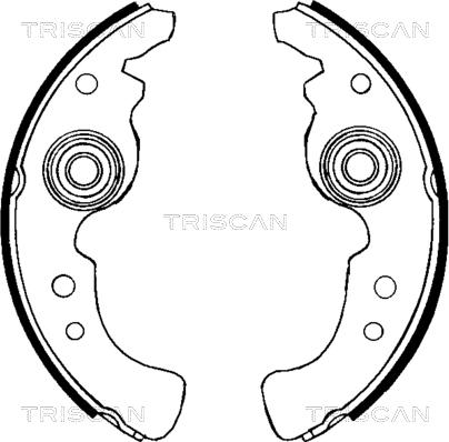 Triscan 8100 15486 - Bremžu loku komplekts autospares.lv