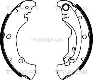 Triscan 8100 15625 - Bremžu loku komplekts autospares.lv