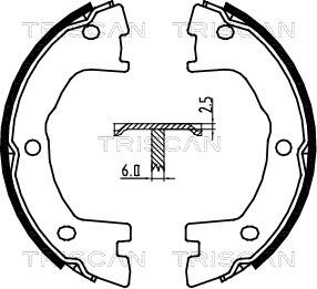 Triscan 8100 15025 - Bremžu loku kompl., Stāvbremze www.autospares.lv