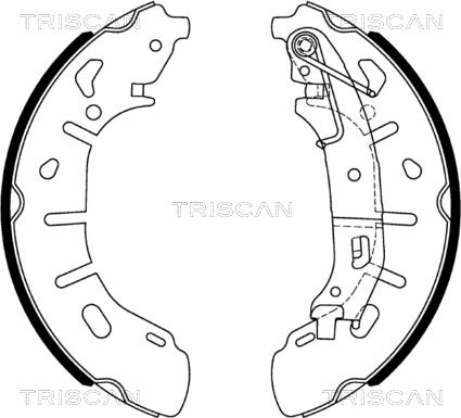 Triscan 8100 15028 - Bremžu loku komplekts autospares.lv