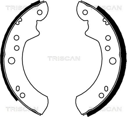 Triscan 8100 16443 - Bremžu loku komplekts autospares.lv