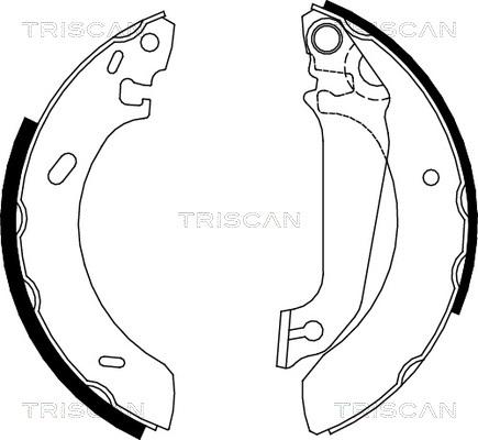 Triscan 8100 16536 - Bremžu loku komplekts autospares.lv