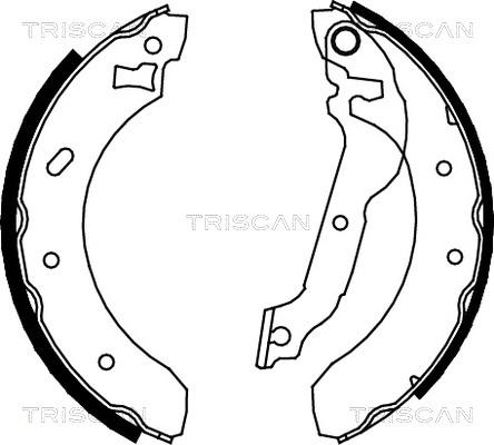 Triscan 8100 16537 - Bremžu loku komplekts autospares.lv