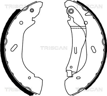 Triscan 8100 16005 - Bremžu loku komplekts www.autospares.lv