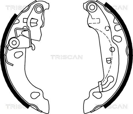 Triscan 8100 16008 - Bremžu loku komplekts autospares.lv