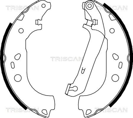 Triscan 8100 16011 - Bremžu loku komplekts www.autospares.lv