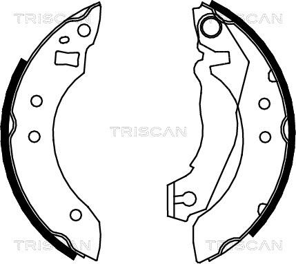 Triscan 8100 16355 - Bremžu loku komplekts www.autospares.lv