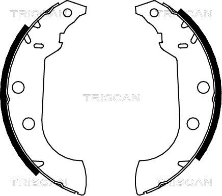 Triscan 8100 10489 - Bremžu loku komplekts www.autospares.lv