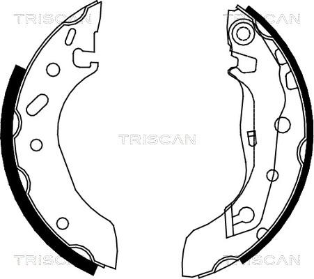 Triscan 8100 10586 - Bremžu loku komplekts autospares.lv