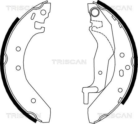 Triscan 8100 10527 - Bremžu loku komplekts autospares.lv