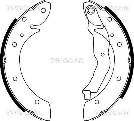 Triscan 8100 10575 - Brake Shoe Set www.autospares.lv