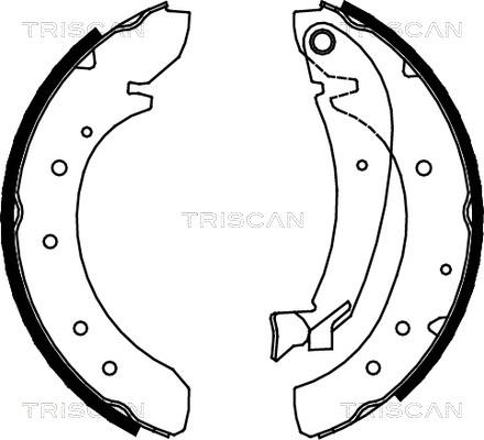 Triscan 8100 10576 - Brake Shoe Set www.autospares.lv