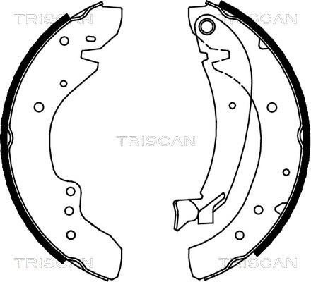 Triscan 8100 10573 - Bremžu loku komplekts www.autospares.lv