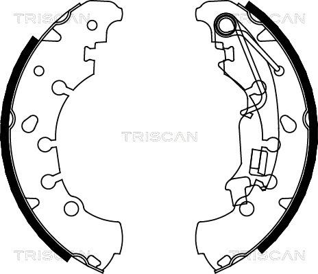 Triscan 8100 10011 - Bremžu loku komplekts autospares.lv