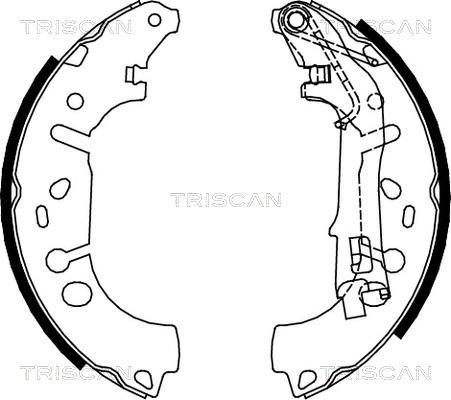 Triscan 8100 10012 - Bremžu loku komplekts www.autospares.lv