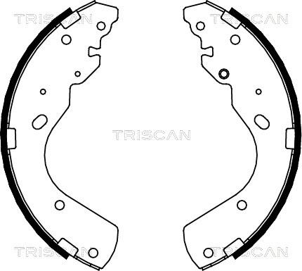 Triscan 8100 10017 - Bremžu loku komplekts www.autospares.lv