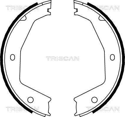 Triscan 8100 10034 - Bremžu loku kompl., Stāvbremze www.autospares.lv