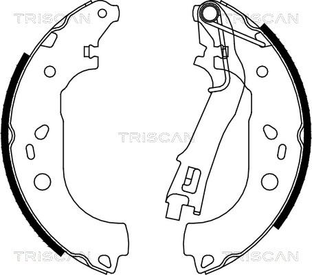 Triscan 8100 10028 - Brake Shoe Set www.autospares.lv