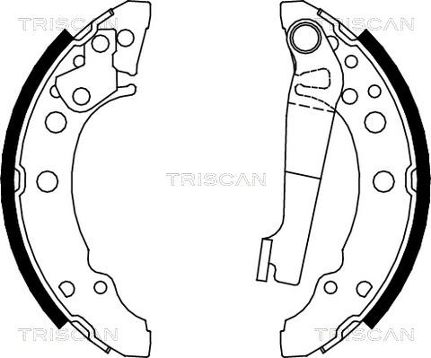 Triscan 8100 10340 - Bremžu loku komplekts www.autospares.lv