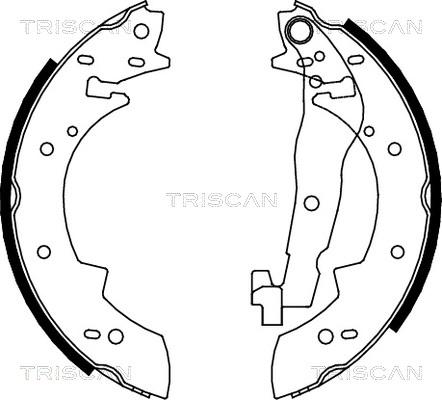 Triscan 8100 10307 - Brake Shoe Set www.autospares.lv