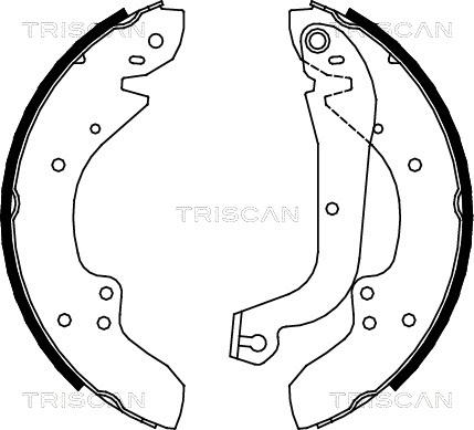 Triscan 8100 10374 - Bremžu loku komplekts autospares.lv