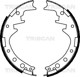 Triscan 8100 10378 - Brake Shoe Set www.autospares.lv