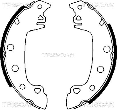 Triscan 8100 10230 - Bremžu loku komplekts autospares.lv