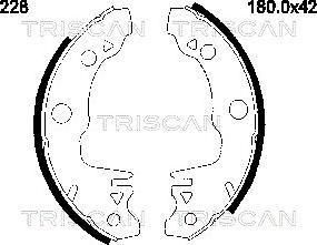 Triscan 8100 10228 - Bremžu loku komplekts www.autospares.lv