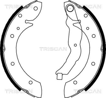 Triscan 8100 11544 - Bremžu loku komplekts autospares.lv