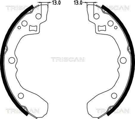 Triscan 8100 18001 - Bremžu loku komplekts www.autospares.lv