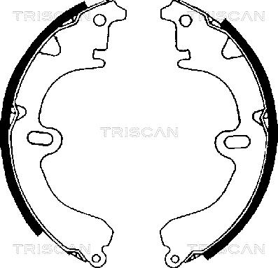 Triscan 8100 13423 - Brake Shoe Set www.autospares.lv