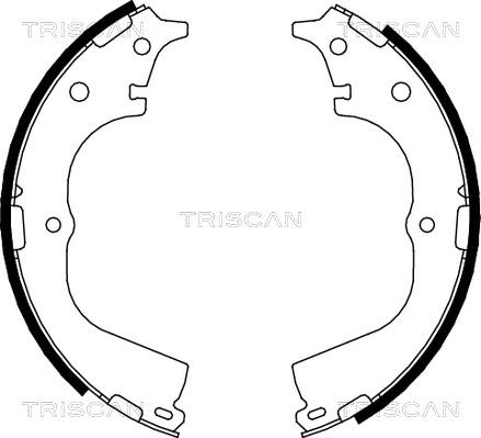 Triscan 8100 13557 - Brake Shoe Set www.autospares.lv