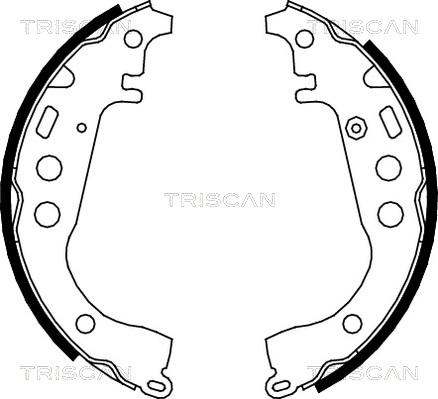 Triscan 8100 13617 - Bremžu loku komplekts autospares.lv