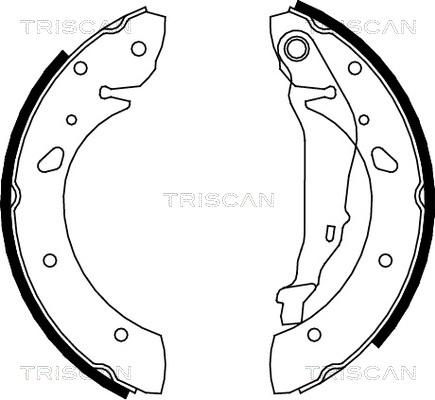 Triscan 8100 13624 - Bremžu loku komplekts www.autospares.lv