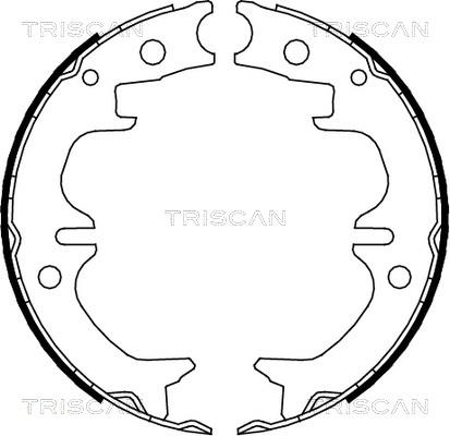 Triscan 8100 13038 - Bremžu loku kompl., Stāvbremze www.autospares.lv